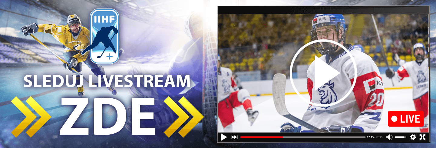 LIVE stream MS v hokeji do 18 let na TV Tipsport