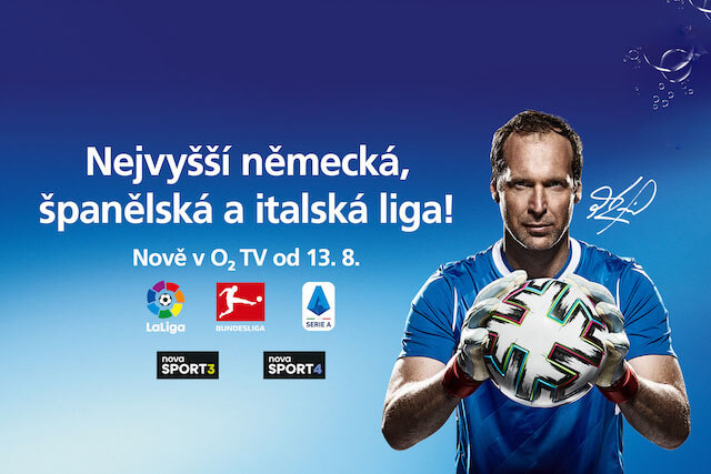 O2 TV CZ má ve své nabídce sportovní kanály Nova Sport 3,4 a Premier Sport 1,2