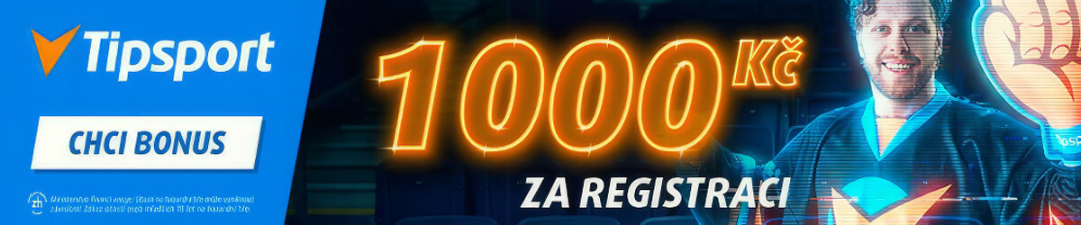 500 Kč zdarma na sázení + 500 Free spinů u Tipsportu