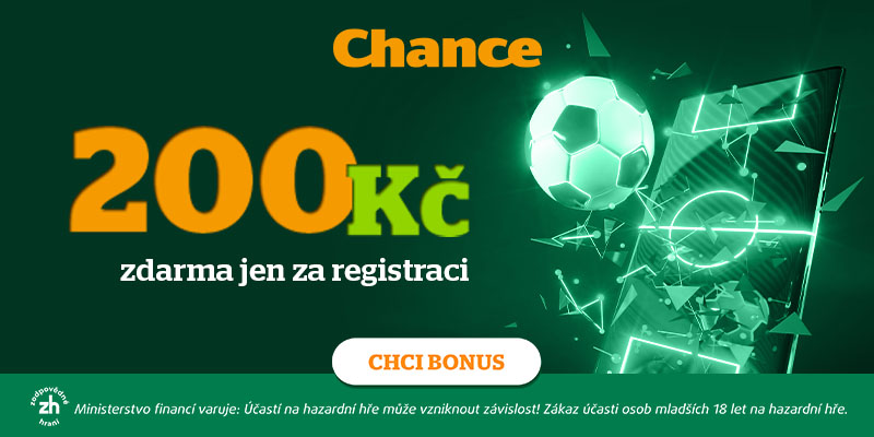 Chance registrace bonus