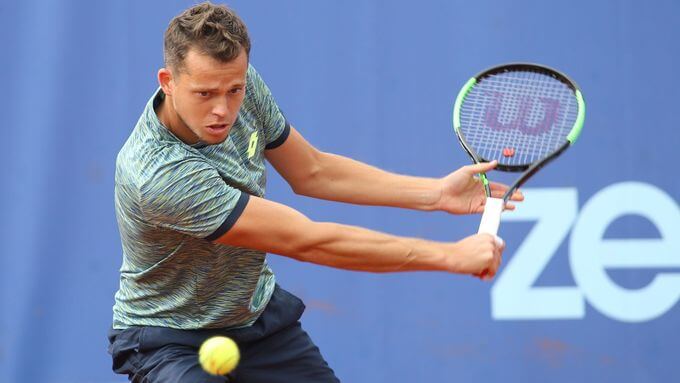 Český tenista Adam Pavlásek na Roland Garros