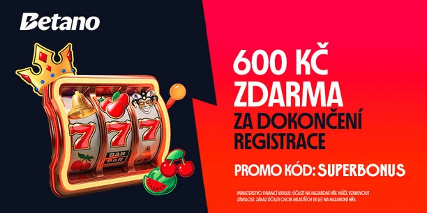 Betano casino vstupní bonus 600 Kč