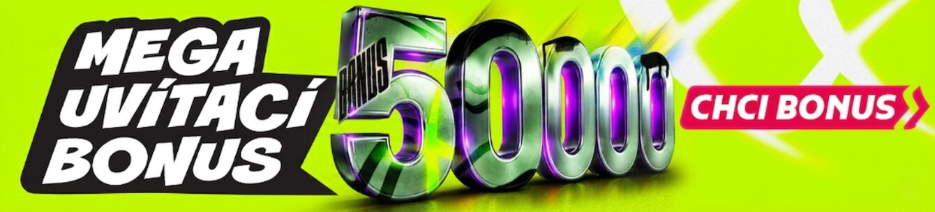 Vstupní bonus do sázkové kanceláře 50 000 Kč