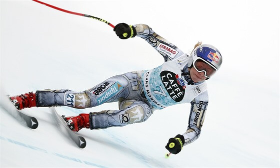 Česká lyžařka Ester Ledecká ve SP v alpském lyžování