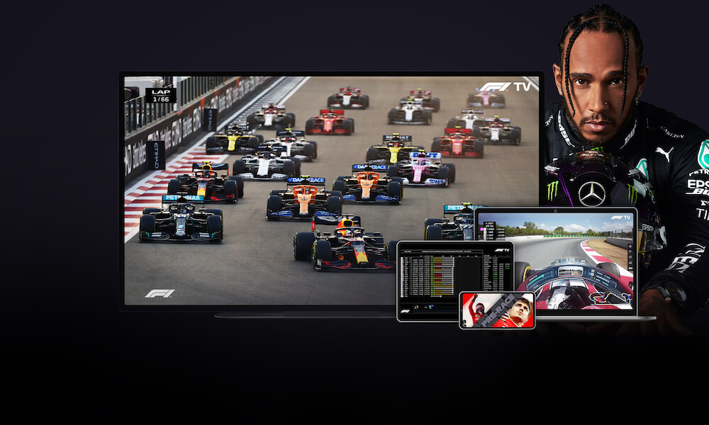 Závody F1 živě na online televizi F1 TV