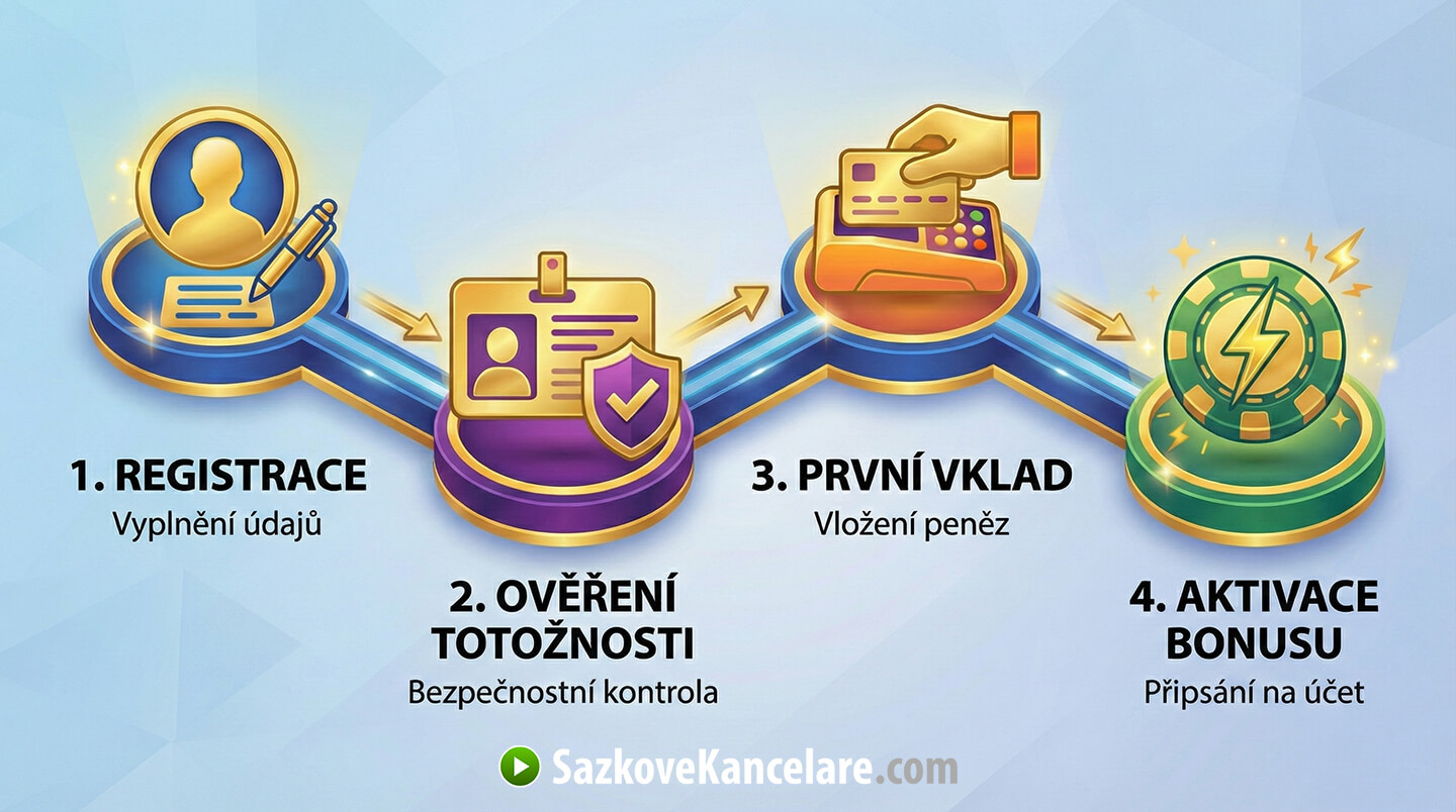 Postup, jak získat vstupní bonus za vklad