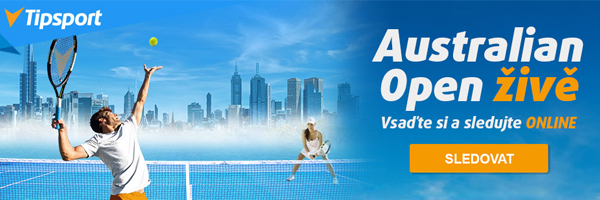 Sledujte přímé přenosy z Australian Open live a vsaďte si na tenisový grandslam s bonusem v Tipsportu zdarma.