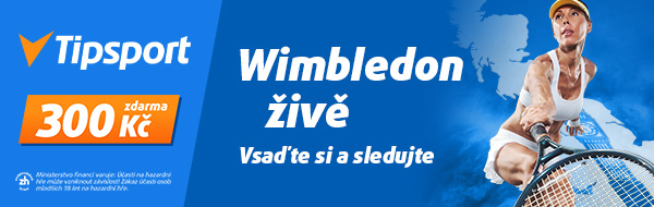 Sázky a bezplatný live stream Wimbledonu na TV Tipsport