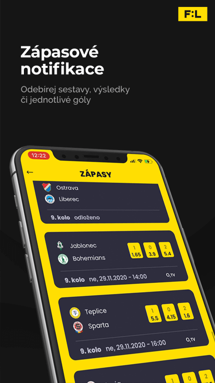 Oficiální mobilní aplikace Fortuna ligy