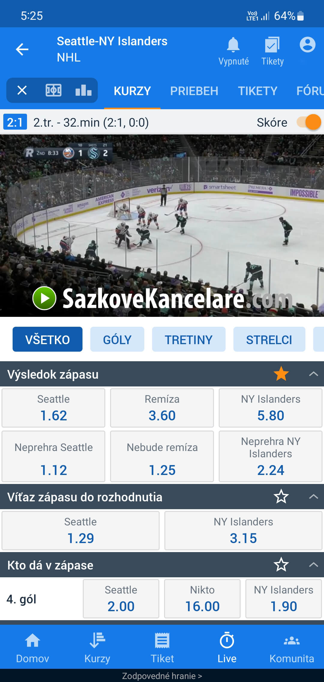 NHL live na Tipsport TV