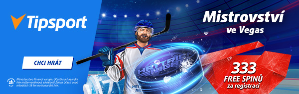 Tipsport bonus 333 free spins do casina k MS v hokeji 2025