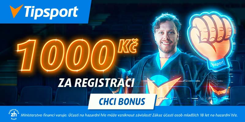 Tipněte si v Tipsportu s bonusem 1 000 Kč