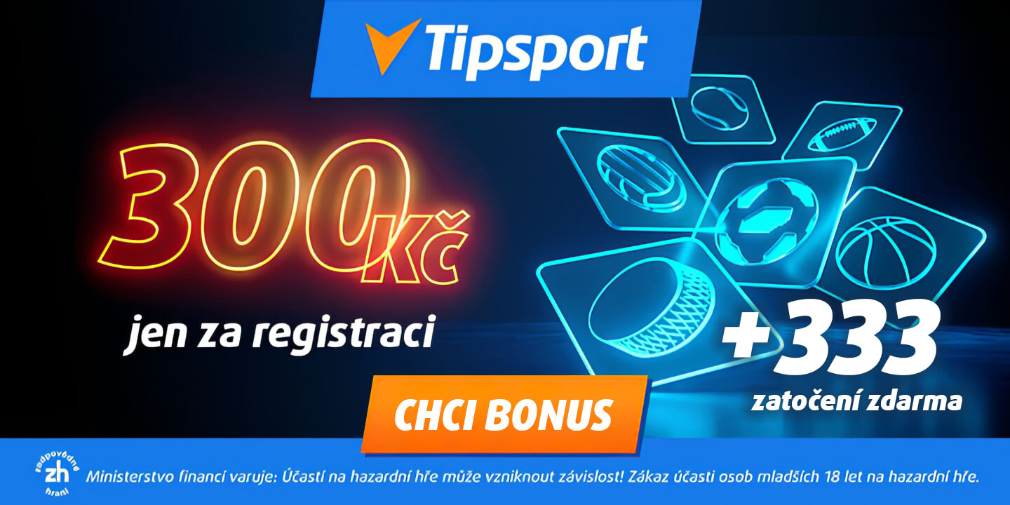 Vyzvedněte si v Tipsportu bonus bez vkladu za ověření totožnosti