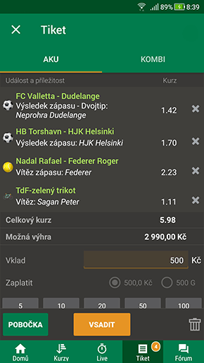 AKU stávka v appce Chance