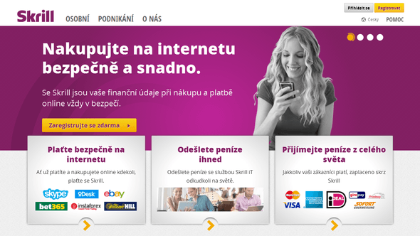 Internetová peněženka Skrill