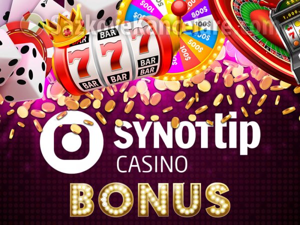 SynotTip Casino bonus ❤️ 300 free spins + 5.000 Kč + 500,- zdarma