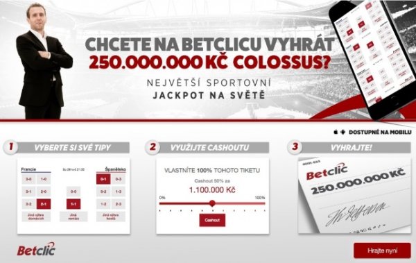 COLOSSUS BETS v BetClic a Expektu - 7 zápasů a je z vás milionář!