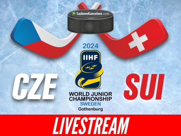Česko – Švýcarsko U20 ▶️ LIVE stream a TV přenos | MS 2024