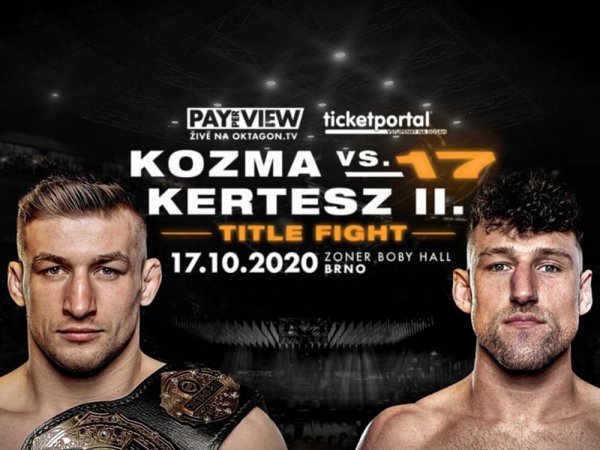 Oktagon 17: Kozma vs Kertész - termín, live stream a tip na vítěze.