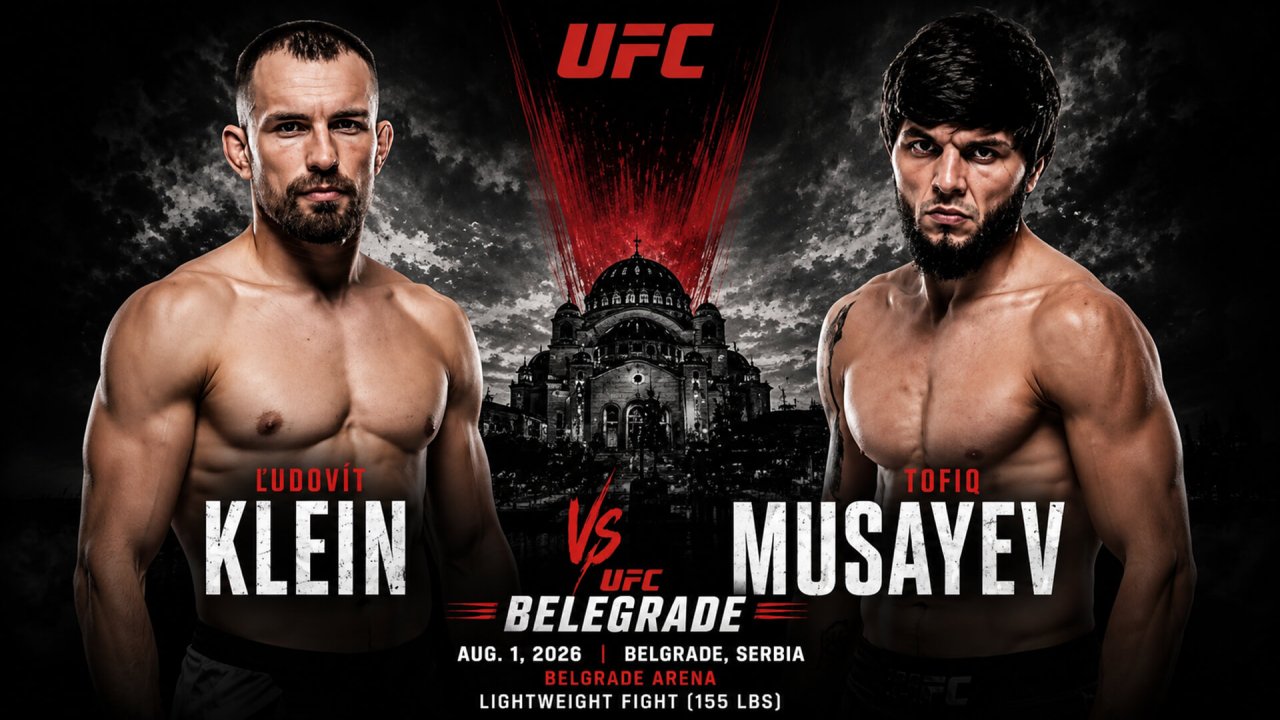 Klein – Musayev dnes živě ▶️ UFC zdarma