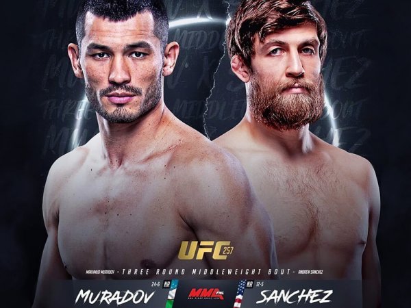 UFC 257 🥊 Muradov vs Sanchez ▶️ livestream, kurzy a informace