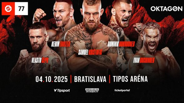 Oktagon 77 | Program zápasů, fight karta, kurzy + kde koukat na Oktagon