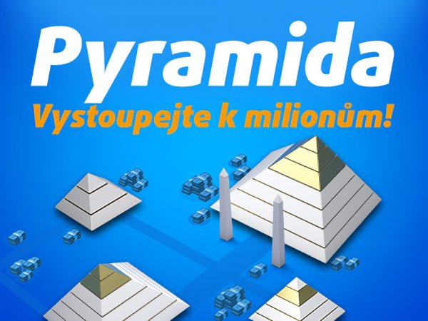 Ve hře Pyramida od Tipsportu se hraje o 15 milionů. Odměny od 4. kola
