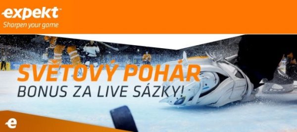 Světový pohár v hokeji - bonusy za live sázky od Expekt