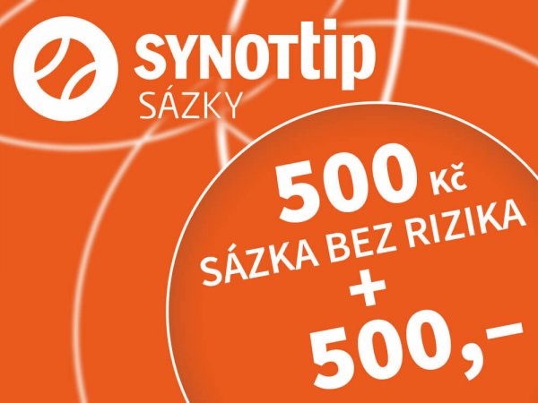 🤑 SYNOT TIP nabízí 500 BB zdarma za registraci + 500 Kč bez rizika