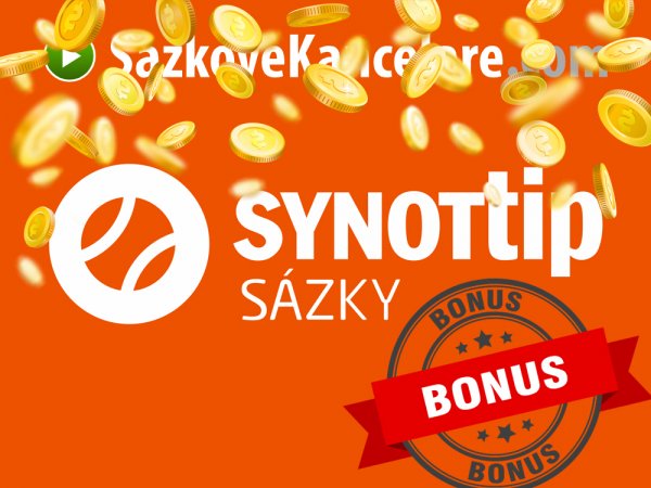 SynotTip BONUS za registraci ❤️ 10.000 Kč + 500 BB + 500 Kč