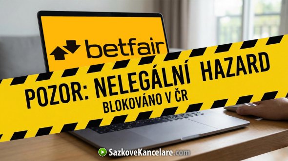 Betfair.com nemá licenci od Ministerstva financí ČR