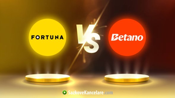 Srovnání Fortuna vs Betano