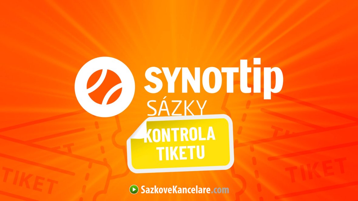 SYNOT TIP kontrola tiketu ✔️ ověřte si vaše tipy online