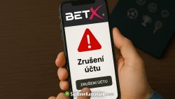 BetX zrušení účtu na mobilu