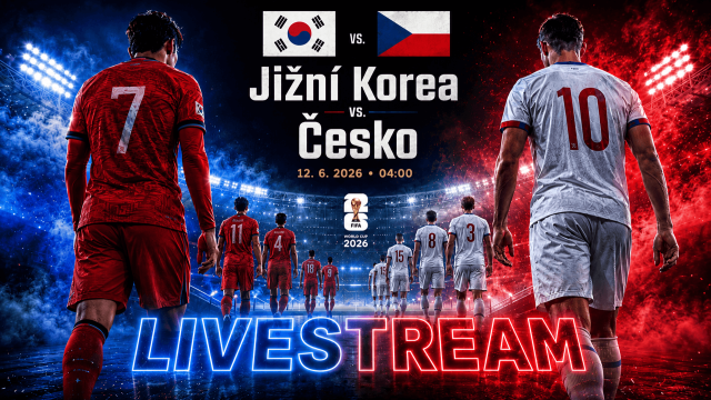 Fotbalisté Jižní Koreji a Česka před zápasem na MS ve fotbale 2026 s datem konání 12. června.