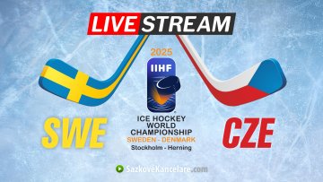 Hokej Švédsko – Česko ▶️ Online a TV přenos | MS 2025