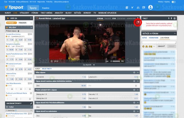 Livestream na TV Tipsport