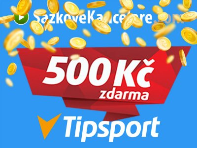 Tipsport bonus zdarma 500 Kč ❤️ Bonus za registraci 2021