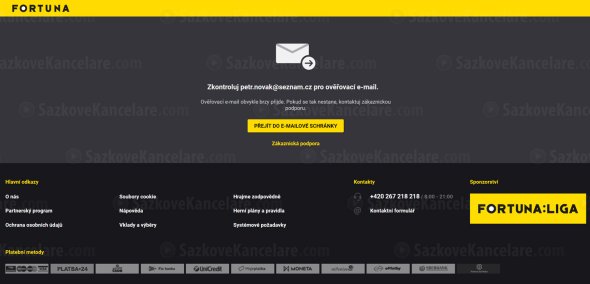 Žádost o ověření emailové adresy