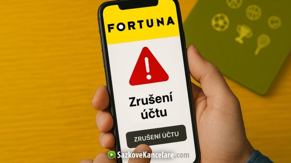 Zrušení účtu na Fortuna
